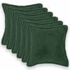 vidaXL Kudd&ouml;verdrag 6 st HOUTEN M&ouml;rkgr&ouml;n 30 x 30 cm Boucl&eacute;