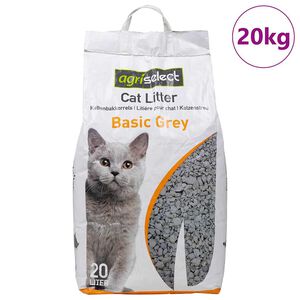 vidaXL Kattsand med babypuderdoft bentonit 20 L