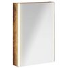 vidaXL Badrumsspegelsk&aring;p R&ouml;kt ek 43 x 11,5 x 60,5 cm Konstruerat tr&auml;