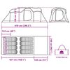 vidaXL Campingtält tunnel 8 personer grön vattentätt