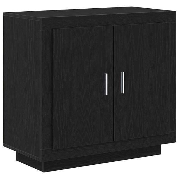vidaXL Sideboard Svart Ek 80 x 40 x 75 cm Konstruerat tr&auml;