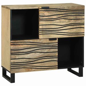 vidaXL Sideboard Brun 80 x 33 x 75 cm massivt mangotr&auml;