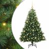 vidaXL Konstgjord julgran med 150 LED-lampor Gr&ouml;n 120 cm PE och PVC
