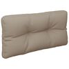 vidaXL Palldyna taupe 70x40x12 cm tyg