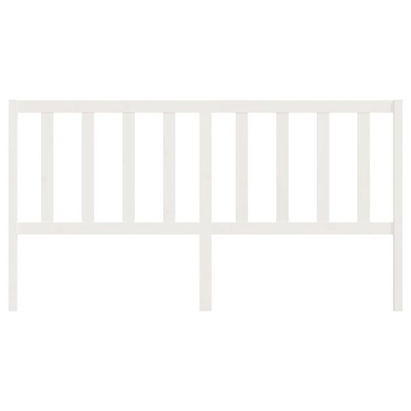 vidaXL S&auml;nggavel vit 206x4x100 cm massiv furu