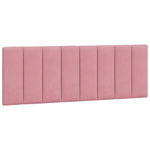 vidaXL Headboard Cushion "Hanko" Pink 120 cm Velvet