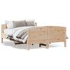 vidaXL S&auml;ngram utan madrass 135x190 cm massiv furu