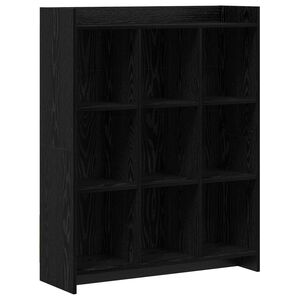 vidaXL Bokhylla Svart ek 87,5 x 30 x 111 cm Konstruerat tr&auml;