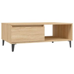 vidaXL Soffbord sonoma-ek 90x60x35 cm konstruerat tr&auml;