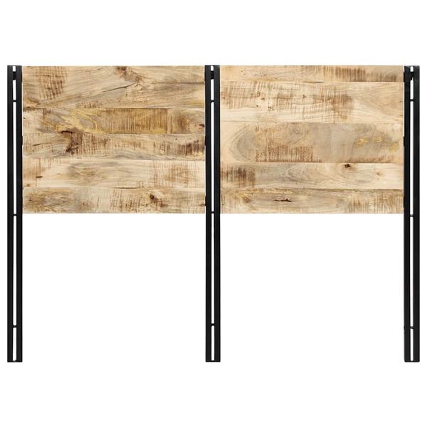 vidaXL S&auml;nggavel 140 cm massivt tr&auml;, mango och j&auml;rn