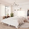 vidaXL S&auml;ngram vit massiv furu 150x200 cm