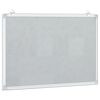 vidaXL Magnetisk whiteboard 80x60x1,7 cm aluminium