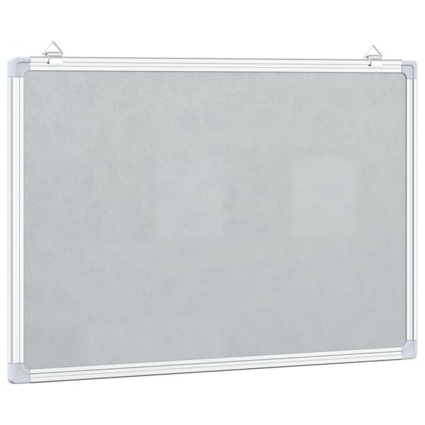 vidaXL Magnetisk whiteboard 80x60x1,7 cm aluminium