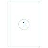 rillprint Sj&auml;lvh&auml;ftande etiketter 210x297 mm 1000 ark vit