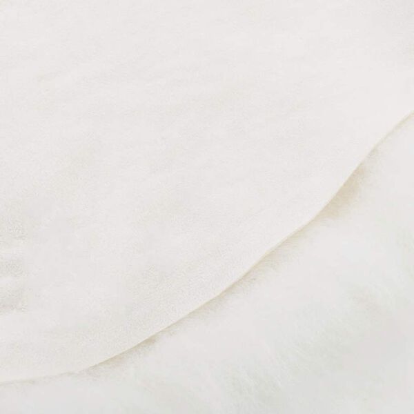 vidaXL Isländsk fårfäll gräddvit 70x110 cm