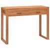 vidaXL Skrivbord med 2 l&aring;dor 100x40x75 cm teak