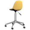 vidaXL Snurrbar kontorsstol senapsgul tyg