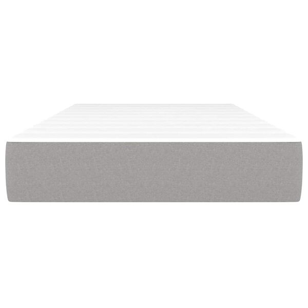 vidaXL Pocketresårmadrass för barn ljusgrå 80x160 cm tyg