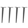 vidaXL Soffbordsben koniska 4 st antracit 42-43 cm st&aring;l