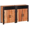 vidaXL Sideboard 2 st Brun 110 x 30 x 75 cm Massivt Akaciatr&auml;