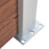 vidaXL Staketpanel WPC 699x186 cm brun