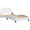 vidaXL Bed Frame "Viana" without Mattress White 100x203 cm Faux Leather