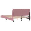 vidaXL Bed Frame without Mattress Pink 140x200 cm Velvet
