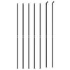 vidaXL Stängsel med stolpsko antracit 2x10 m