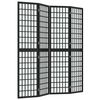 vidaXL Rumsavdelare med 4 paneler japansk stil 160x170 cm svart