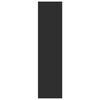 vidaXL Garderob svart 100x50x200 cm konstruerat trä
