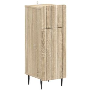 vidaXL Badrumsskrubb ZWOLLE Sonoma-ek 30 x 31 x 79,5 cm