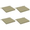 vidaXL Sittkuddar SOEST 4 st 100% Polyester Ljusgr&ouml;n 50 x 50 x 5 cm