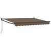 vidaXL Utdragbar markis Taupe 5 x 3 m Polyester och aluminium