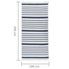 vidaXL Matta marinbl&aring; 100x200 cm bomull