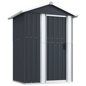 vidaXL Tr&auml;dg&aring;rdsskjul antracit 126x97,5x177 cm galvaniserat st&aring;l