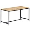 vidaXL Matbord 140x70x75 cm massivt grovt mangotr&auml;