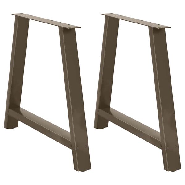 vidaXL Matbordsben A-formade 2 st 100x(72-73) cm st&aring;l