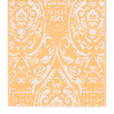 vidaXL Utomhusmatta orange och vit 160x230 cm PP