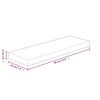 vidaXL Hyllplan 60x20x4 cm obehandlad massiv ek