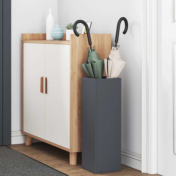 vidaXL Förvaringskrok & Ställ Antracit 15.5 x 15.5 x 49 cm Metall