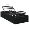 vidaXL Elektrisk Justerbar S&auml;ng Ram Svart 200 x 80 x 33,5 cm St&aring;l