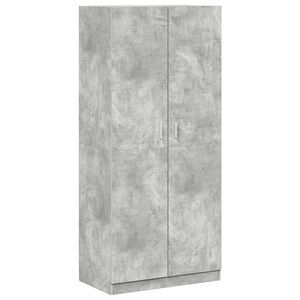vidaXL Garderob betonggr&aring; 90x52x200 cm konstruerat tr&auml;