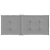 vidaXL Stolsdynor 6 st grå 120x50x3 cm tyg