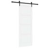 vidaXL Skjutd&ouml;rr ORKDAL 78 x 211 cm Konstruerat tr&auml; Vit och svart