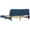 vidaXL Bed Frame without Mattress "Hvar" Blue 180x200 cm Fabric