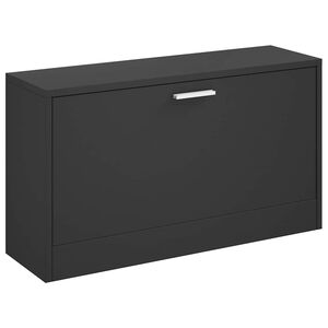vidaXL Skob&auml;nk svart 80x24x45 cm konstruerat tr&auml;