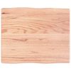 vidaXL Bordsskiva ljusbrun 60x50x(2-4) cm massivt tr&auml; levande kant
