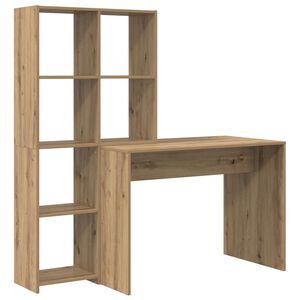 vidaXL Skrivbord Artisan Ek 138,5 x 55 x 143 cm Konstruerat tr&auml;