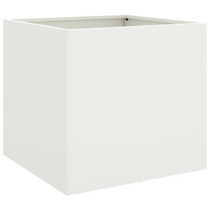 vidaXL Odlingsl&aring;da vit 42x40x39 cm st&aring;l
