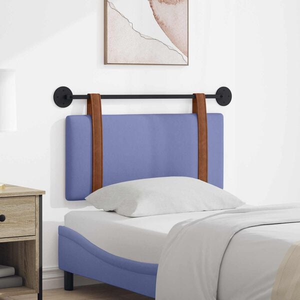 vidaXL H&auml;ngande Huvudgavel Enf&auml;rgad Jeansbl&aring; 90 x 55 x 5 cm Antik PU